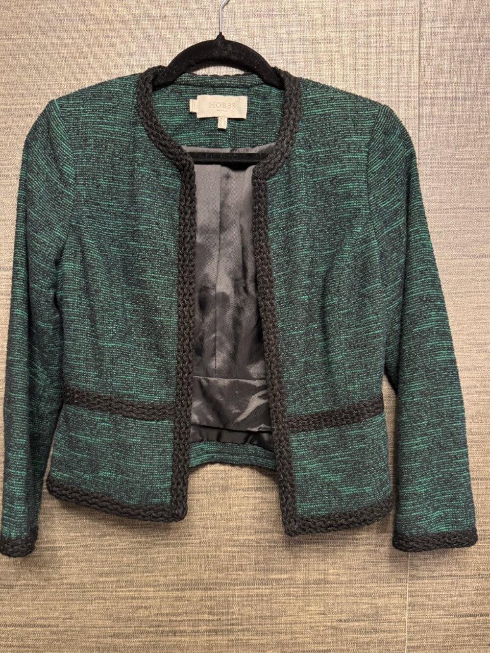 Green & Black Tweed Jacket